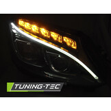Koplampen Mercedes W205 (2014-2018) Zwart - LED, 55% Korting