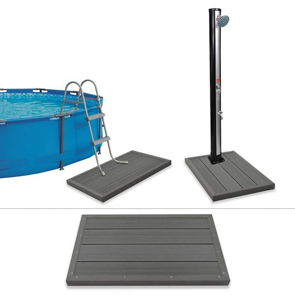 vidaXL Vloerelement HKC voor Douche/Zwembad - Grijs (34% Korting)