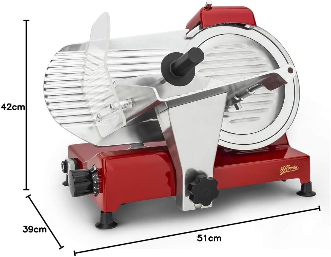 Elektrische Allessnijder H.Koenig MSX254 Rood - 35% Korting