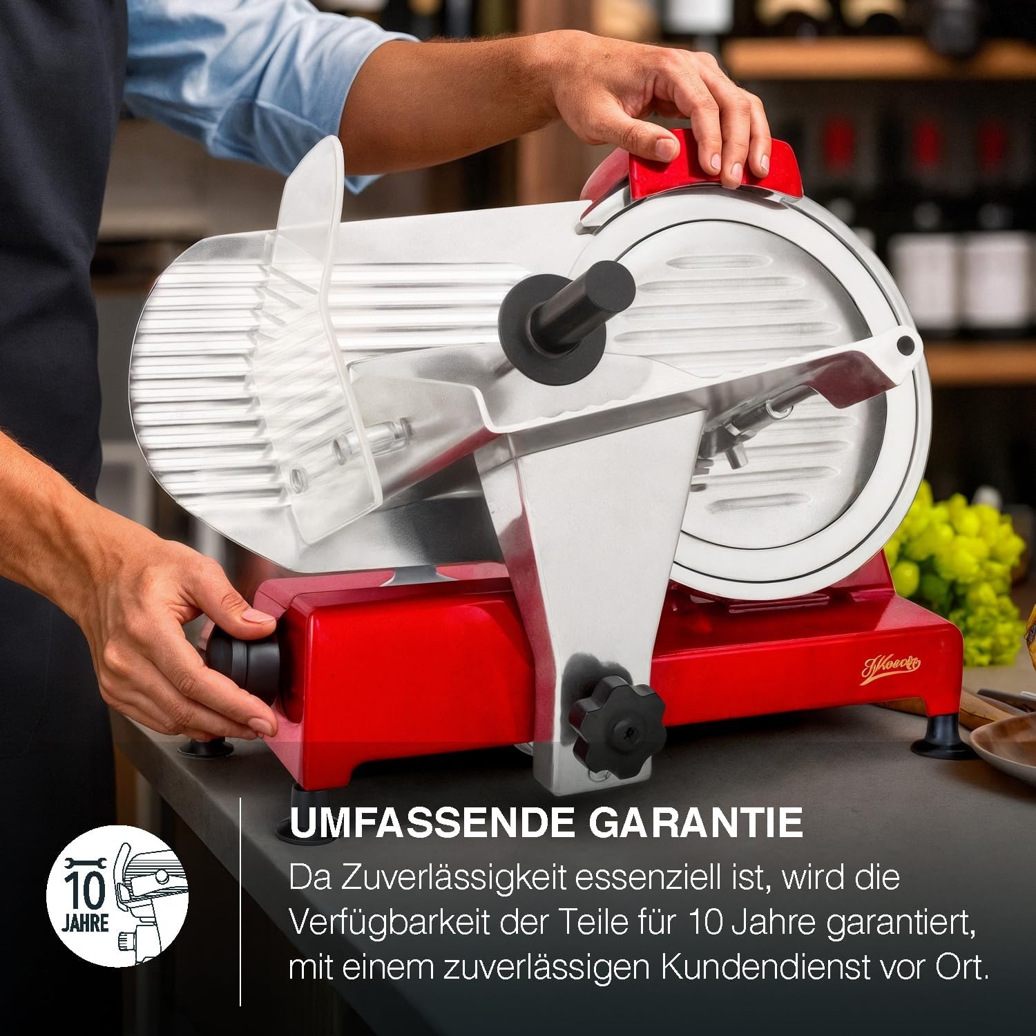 Elektrische Allessnijder H.Koenig MSX254 Rood - 35% Korting