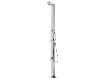 vidaXL Buitendouche RVS 220 cm met Hoofd- & Handdouche