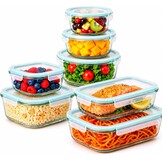 Set van 7 Glazen Voedselcontainers - 28% Korting!