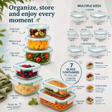 Set van 7 Glazen Voedselcontainers - 28% Korting!