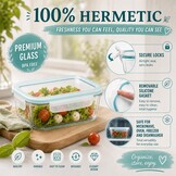 Set van 7 Glazen Voedselcontainers - 28% Korting!