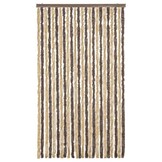Vliegengordijn 100x200 cm Chenille Donkerbruin/Beige (34% Korting)