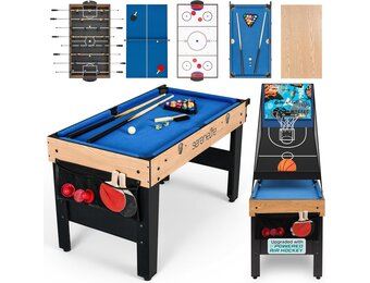 Multigame Speeltafel 6-in-1 122cm met 55% Korting | Binnen & Buiten