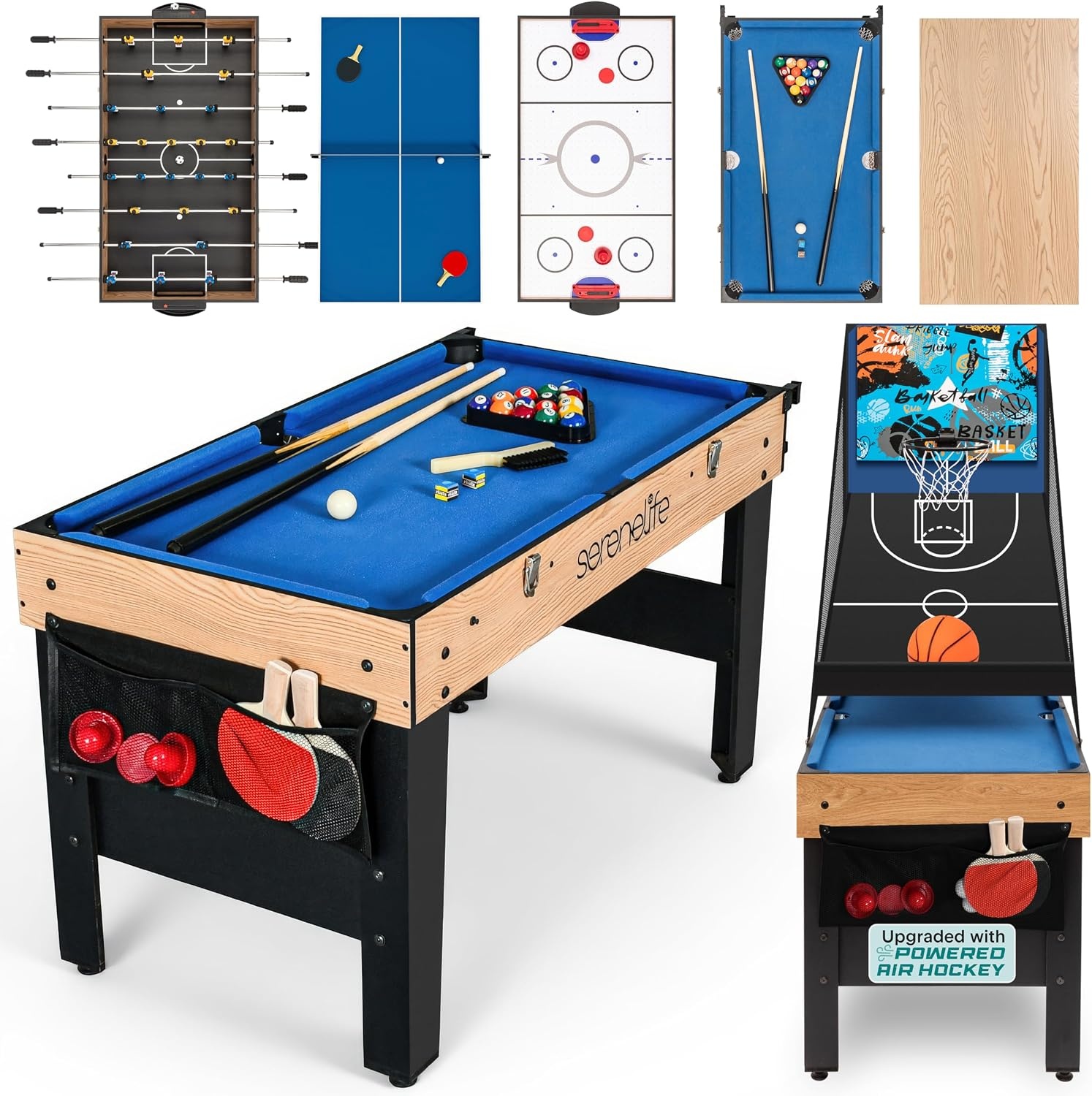 Multigame Speeltafel 6-in-1 122cm met 55% Korting | Binnen & Buiten