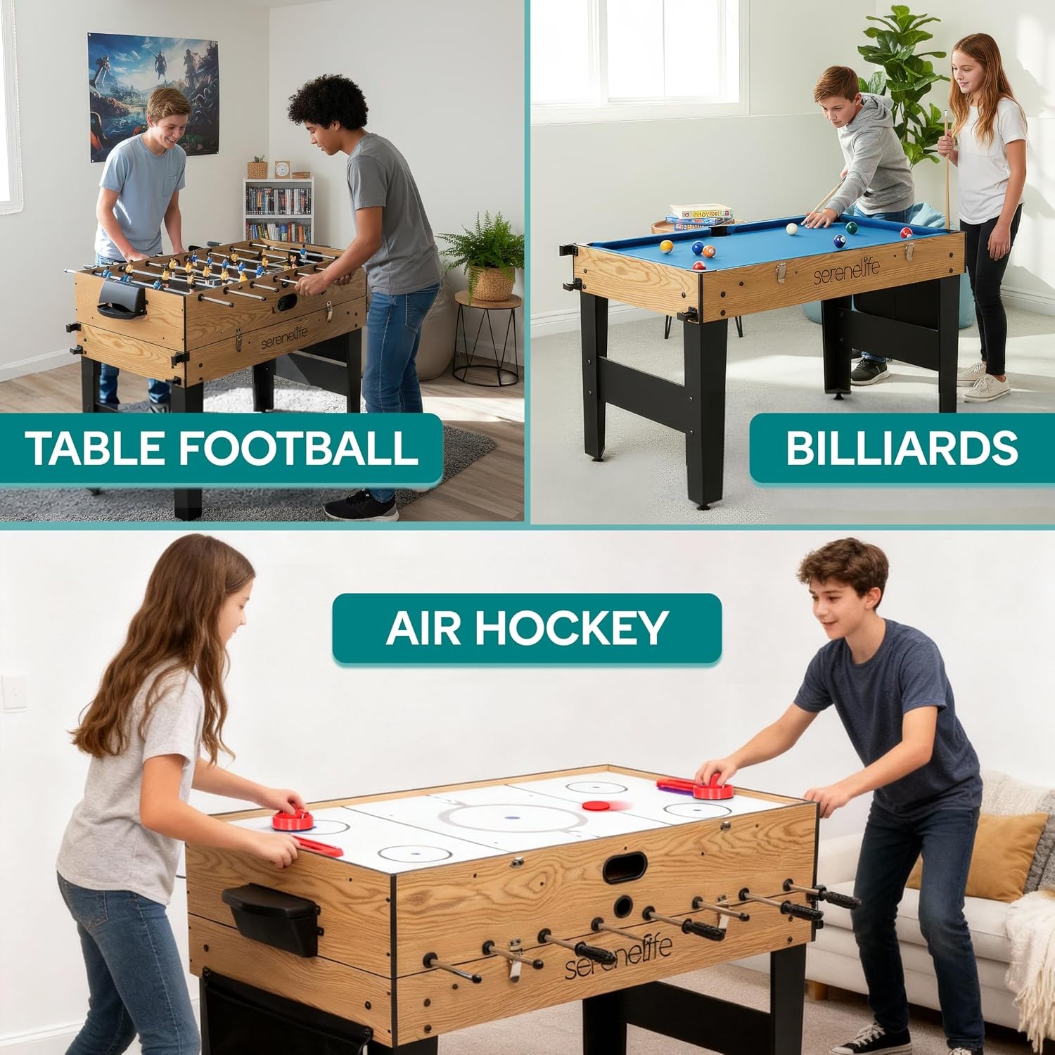 Multigame Speeltafel 6-in-1 122cm met 55% Korting | Binnen & Buiten