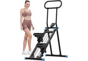 Verticale Klimmachine Opvouwbaar met LCD - 59% Korting