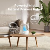 Dreo Cool Mist Luchtbevochtigers voor Baby, 3L Top Fill, 26dB Quite, Omgevingslicht voor Kinderkamer, Minder Vulling, Binnenshuis, Verstelbare Nozzle, Nieuwe Editie