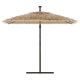 vidaXL Parasol met stalen paal 290x290x238 cm bruin