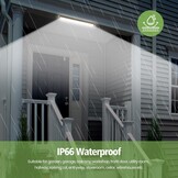 LEZOE Led-lamp voor vochtige ruimtes 120 cm met bewegingsmelder IP66 30W 4200 Lumen