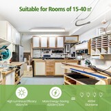 LEZOE Led-lamp voor vochtige ruimtes 120 cm met bewegingsmelder IP66 30W 4200 Lumen