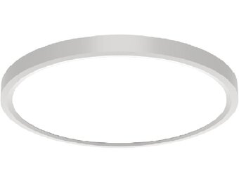 Led-plafondlamp, dimbaar, 33 W, plafondlamp, Ø 40 cm, ultradun, RGB, 7 kleuren, 3000-6500 K, 5200 lm, met nachtlampje, afstandsbediening en app, IP44 led-plafondlamp voor woonkamer, slaapkamer - Maat Ø40cm