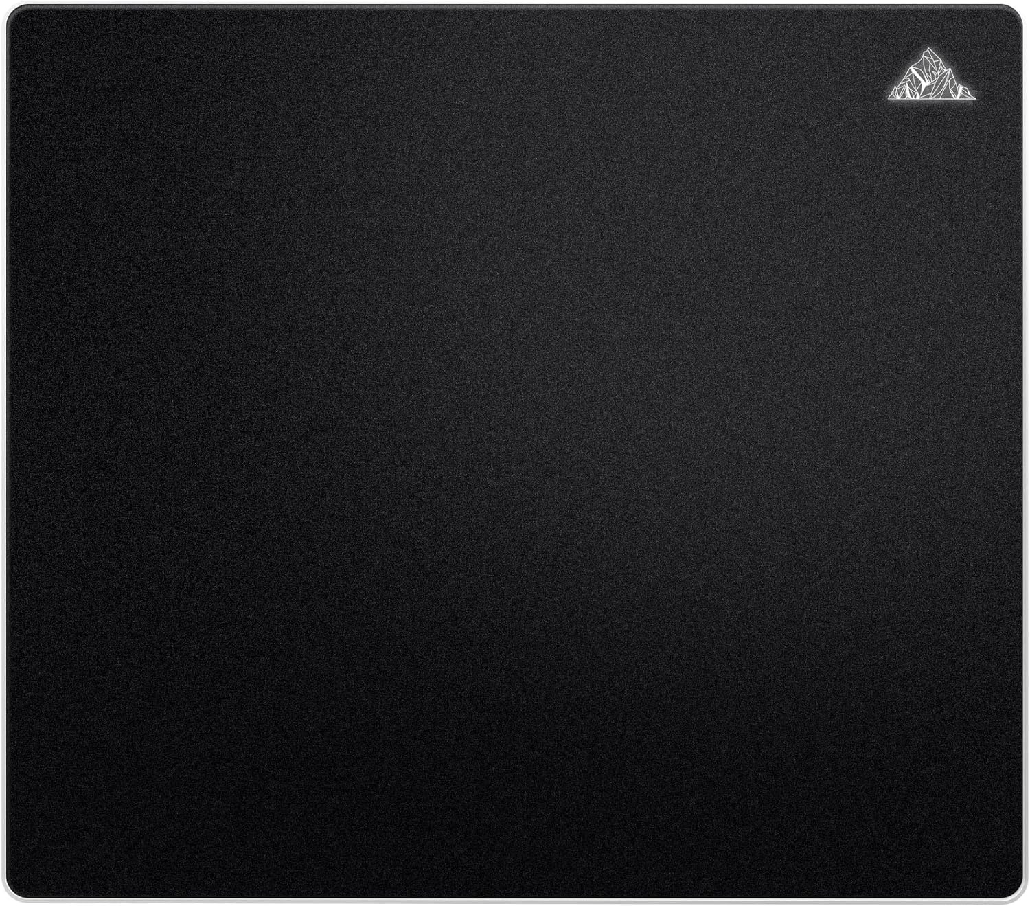 Muismat van glas, voor gaming, 450 x 400 mm, ultraglad oppervlak, geluidsreducerend design, stoot- en krasbestendig, zwart