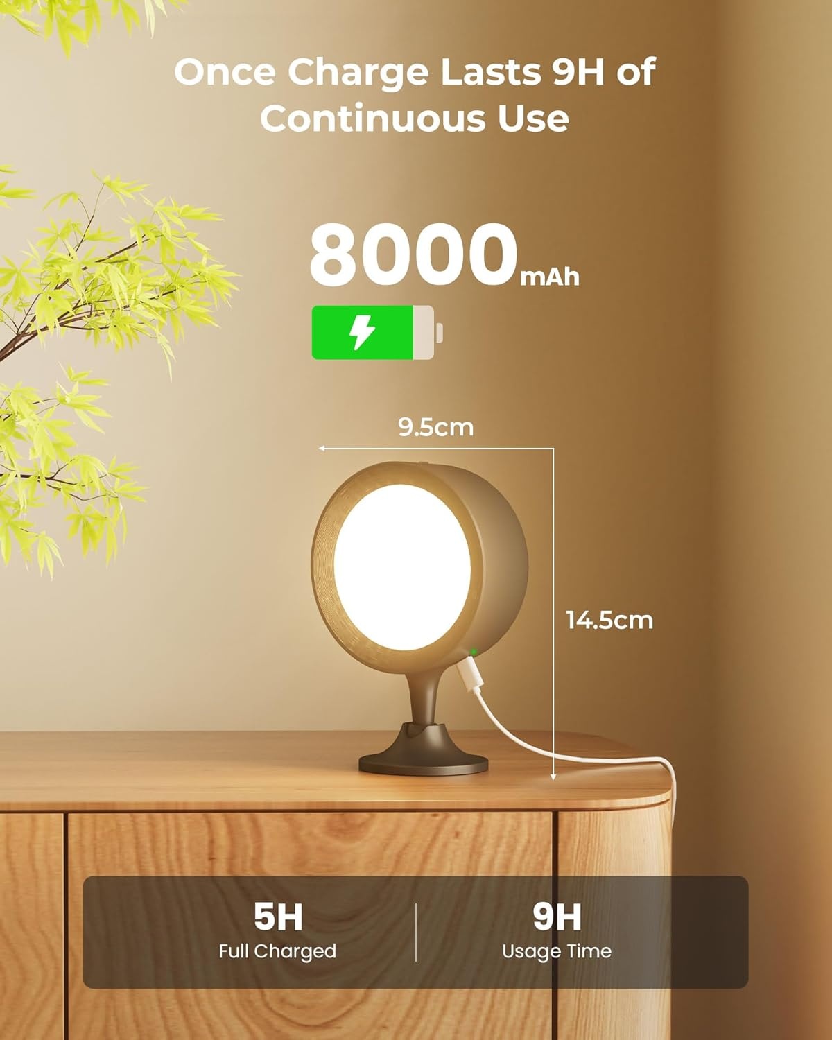FULEN 4 stuks led-wandlampen voor binnen, wandlamp met 8000 mAh batterij, touch en afstandsbediening, 4 helderheidsniveaus, 18 kleuren, 360° draaibaar, voor woonkamer, slaapkamer, trappenhuis, hal