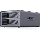 ORICO Aluminium 2 Bay RAID-behuizing, 3,5 inch HDD tot 2 x 22 TB