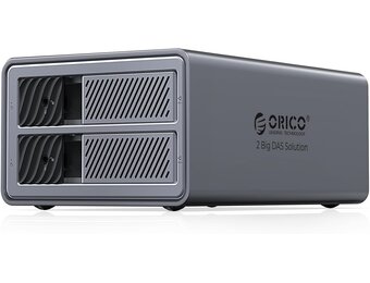 ORICO Aluminium 2 Bay RAID-behuizing, 3,5 inch HDD tot 2 x 22 TB