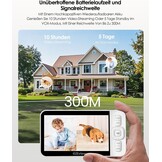 CZEview Babyfoon Met 2 Kameras En APP, 2K/5,0 Inch WLAN Video Babyfoon, PTZ 360°, IR-Nachtsicht, Automatische Volging, 4× Zoom, Herkenning Van Huilen/Beweging/Geluiden, Alarm, Temperatuurweergave
