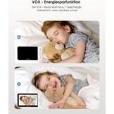 CZEview Babyfoon Met 2 Kameras En APP, 2K/5,0 Inch WLAN Video Babyfoon, PTZ 360°, IR-Nachtsicht, Automatische Volging, 4× Zoom, Herkenning Van Huilen/Beweging/Geluiden, Alarm, Temperatuurweergave