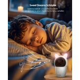 CZEview Babyfoon Met 2 Kameras En APP, 2K/5,0 Inch WLAN Video Babyfoon, PTZ 360°, IR-Nachtsicht, Automatische Volging, 4× Zoom, Herkenning Van Huilen/Beweging/Geluiden, Alarm, Temperatuurweergave