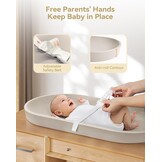 COMOMY Baby aankleedkussen voor dressoir - afveegbaar en met bevestigingsriem
