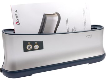 Olympia TB 1280 Thermobinder (automatische uitschakeling, snel opwarmen, tot 200 vellen, bindapparaat voor thermo-bindmappen, thermobindmachine DIN A4 voor kantoor)