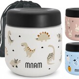 Thermocontainer for Food 500ml - Thermoskan Voor Levensmiddelen Baby's en Kinderen - Lunchbox Therm Flask Food - Warming Container Baby (Flaskdino)