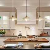 XZHGCEE hanglamp met stekker: vintage hanglamp van helder glas met 4,5 meter kabel en draaischakelaar voor keuken, eettafel, woonruimte, badkamer en huurwoning