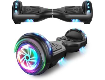 SISIGAD 6.5 inch Overboard Hoverboard with LED/Bluetooth, Skateboard, Hoverboard, Kids Gift