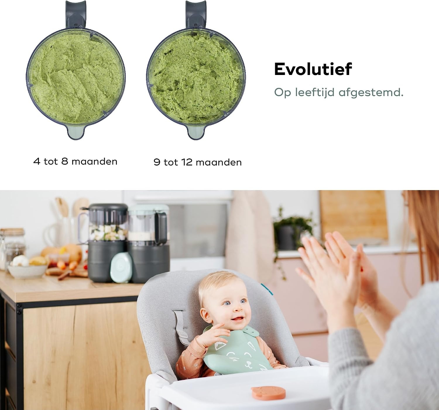 Babymoov Nutribaby One 4-in-1 Babyvoedingbereider - Grijs - 2 Liter