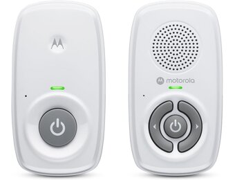 Motorola Nursery AM21 Audio Babyfoon - Digitale monitor met DECT-technologie voor audiobewaking - Groot bereik - Microfoon met hoge gevoeligheid - Wit