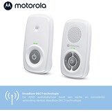 Motorola Nursery AM21 Audio Babyfoon - Digitale monitor met DECT-technologie voor audiobewaking - Groot bereik - Microfoon met hoge gevoeligheid - Wit