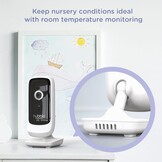 Hubble Connected Nursery View Premium Twin Camera's Video Babyfoon met 5 Inch scherm, Infrarood Nachtzicht, Split Screen, Digitale Zoom en Kamertemperatuursensor Babyfoon Camera