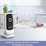Hubble Connected Nursery View Premium Twin Camera's Video Babyfoon met 5 Inch scherm, Infrarood Nachtzicht, Split Screen, Digitale Zoom en Kamertemperatuursensor Babyfoon Camera