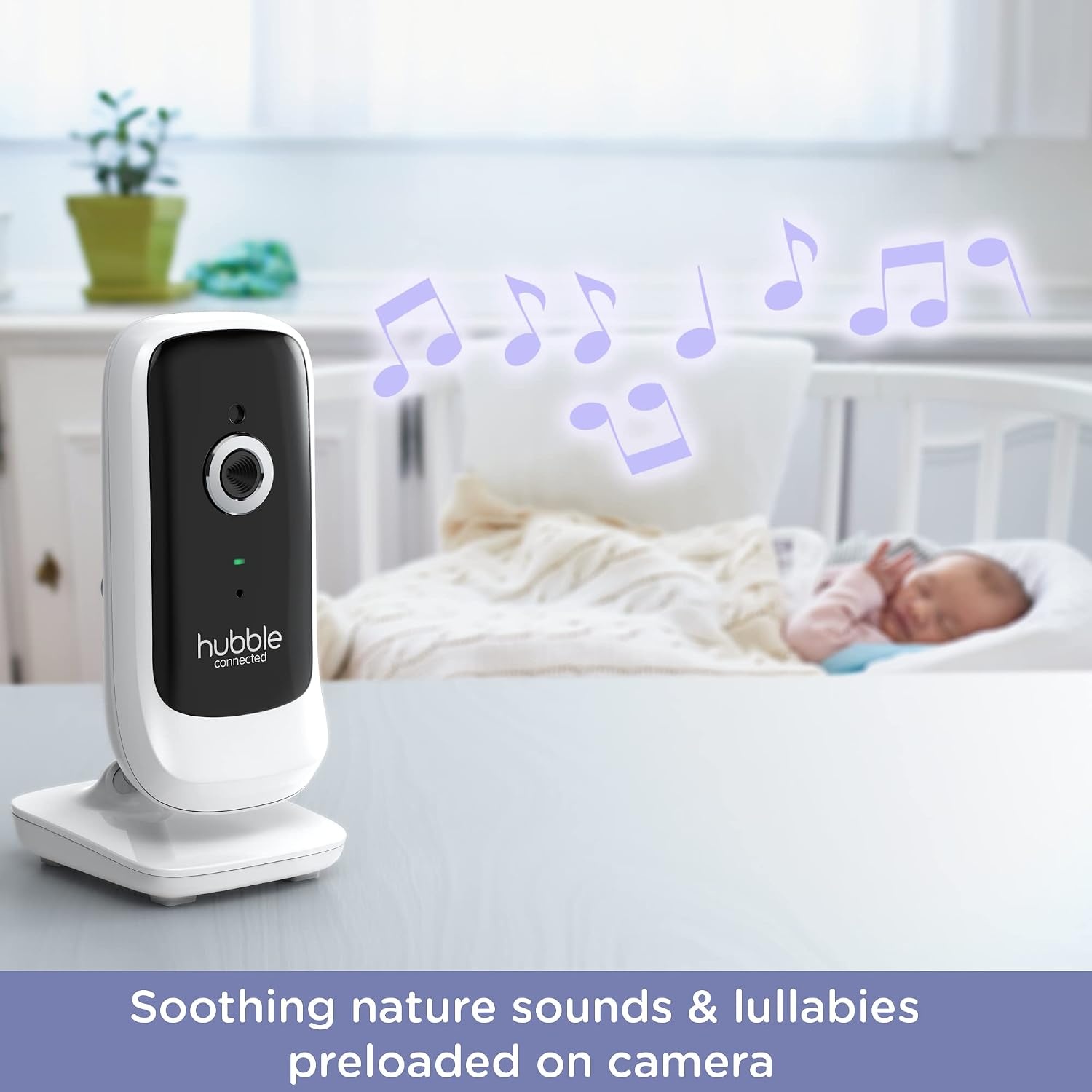 Hubble Connected Nursery View Premium Twin Camera's Video Babyfoon met 5 Inch scherm, Infrarood Nachtzicht, Split Screen, Digitale Zoom en Kamertemperatuursensor Babyfoon Camera