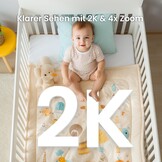 CZEview BM6 Babyfoon met 2K Camera en 5,5 Inch Scherm - Blauw
