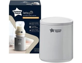Tommee Tippee LetsGo Draagbare Flessenwarmer - Grijs