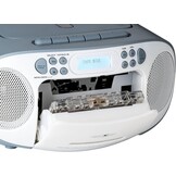 Draagbare Radio CD-speler met Cassette, USB, DAB+ FM (Wit/Blauw) - 34% Korting