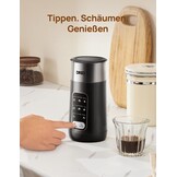 Elektrische Melkopschuimer Zwart | 8-in-1 | 435ml | 53% Korting