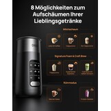 Elektrische Melkopschuimer Zwart | 8-in-1 | 435ml | 53% Korting