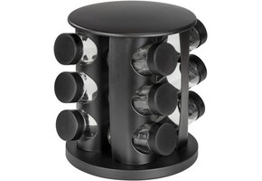 Kruidencarrousel Zwart 13-delig 12 Potjes 100ml - 39% Korting