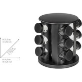 Kruidencarrousel Zwart 13-delig | 33% Korting