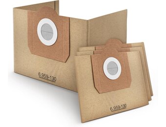 Papieren Stofzuigerzakken Kärcher WD3 (10 stuks) | Hoge Filtratie | 32% Korting