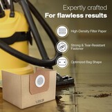 Papieren Stofzuigerzakken Kärcher WD3 (10 stuks) | Hoge Filtratie | 32% Korting