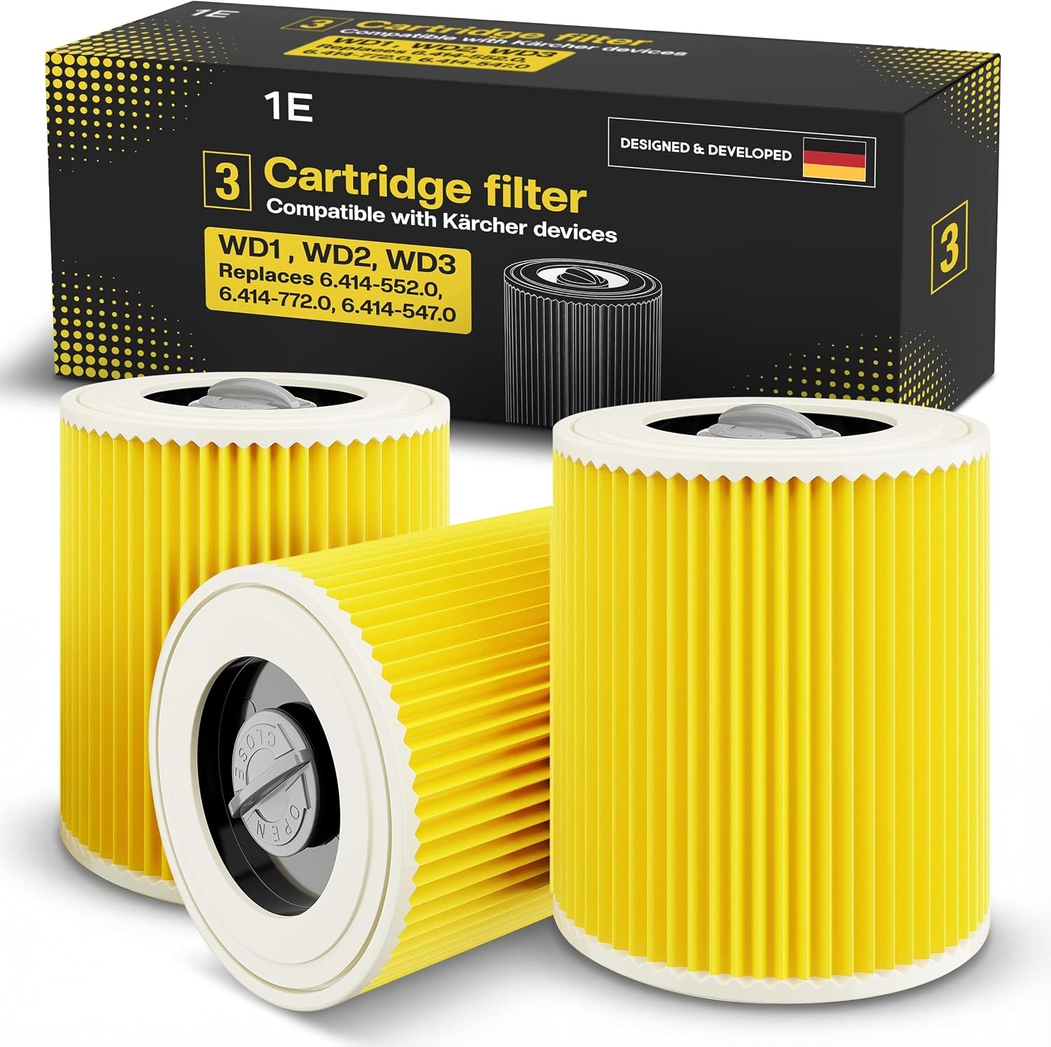 Papieren Stofzuigerzakken Kärcher WD3 (10 stuks) | Hoge Filtratie | 32% Korting