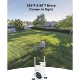 Buitenbeveiligingscamera 2K PTZ 30m Nachtzicht AI Detectie WiFi + Zonnepaneel (34% Korting)