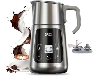 Elektrische Melkopschuimer Zilver - Warm & Koud - 800ml - 35% Korting