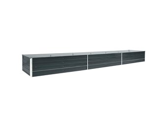 Verhoogde Plantenbak 480x80x45 cm Gegalvaniseerd Staal Antraciet - 34% Korting