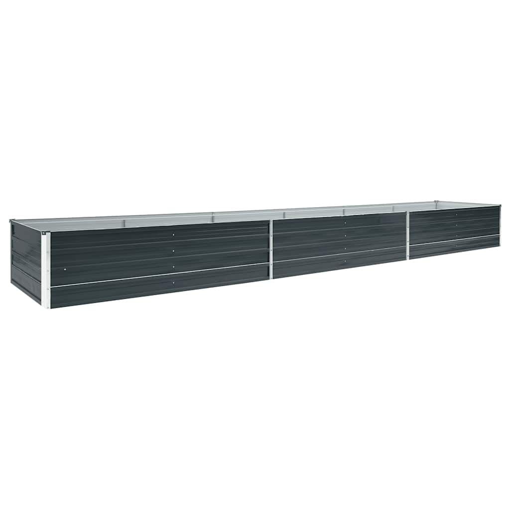 Verhoogde Plantenbak 480x80x45 cm Gegalvaniseerd Staal Antraciet - 34% Korting